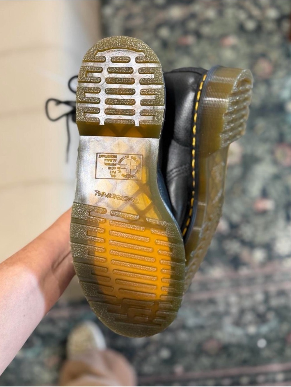 Black leather Dr. Martens 1460 Boots - Picture 5 of 8